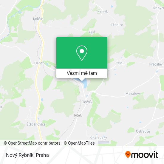Nový Rybník mapa