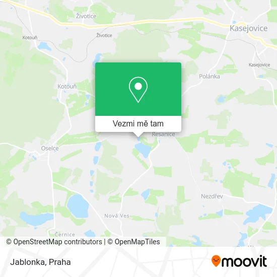 Jablonka mapa