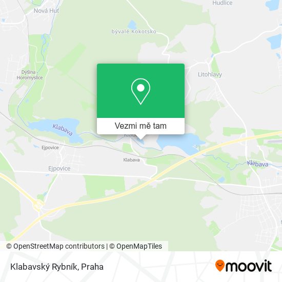 Klabavský Rybník mapa