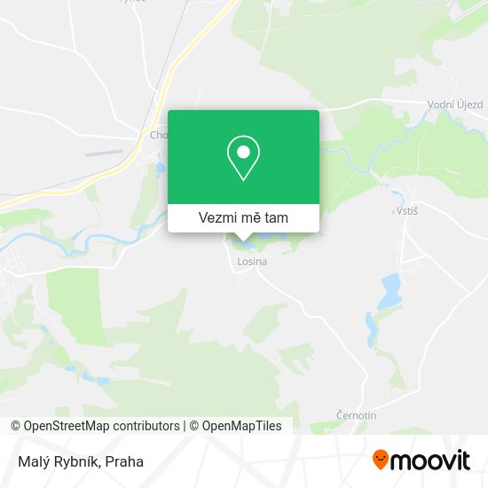 Malý Rybník mapa