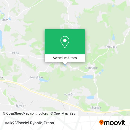 Velký Vísecký Rybník mapa