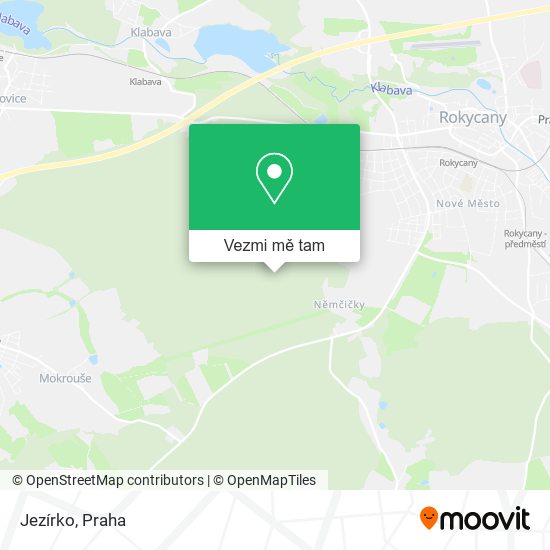 Jezírko mapa