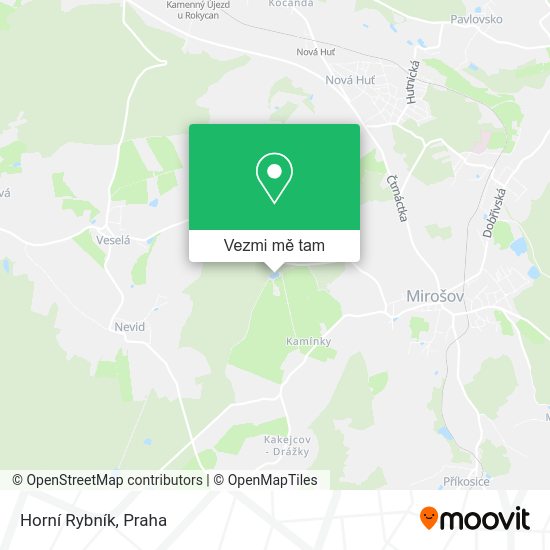 Horní Rybník mapa