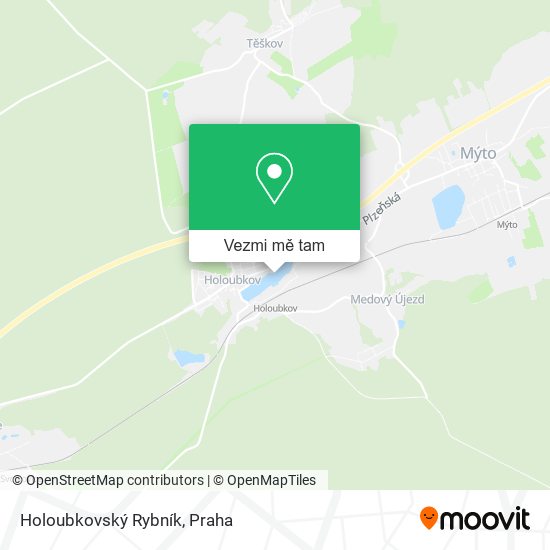 Holoubkovský Rybník mapa