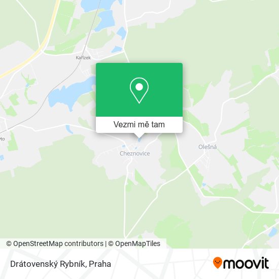 Drátovenský Rybník mapa