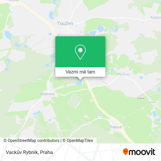 Vackův Rybník mapa