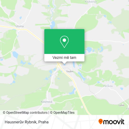 Hausnerův Rybník mapa