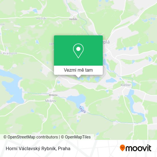 Horní Václavský Rybník mapa