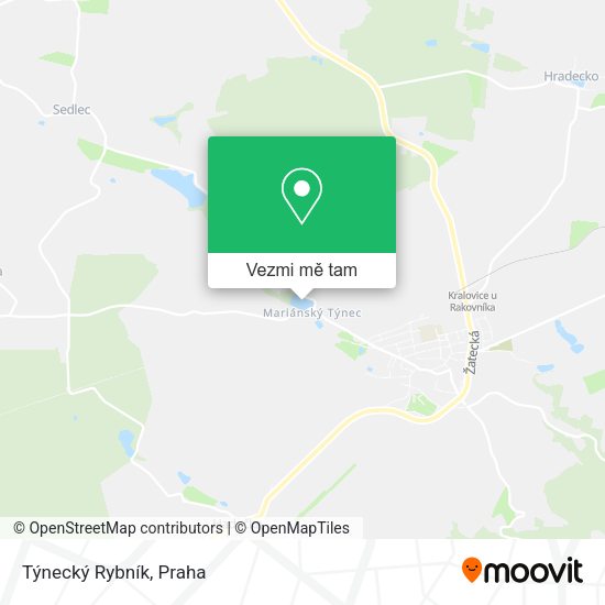 Týnecký Rybník mapa