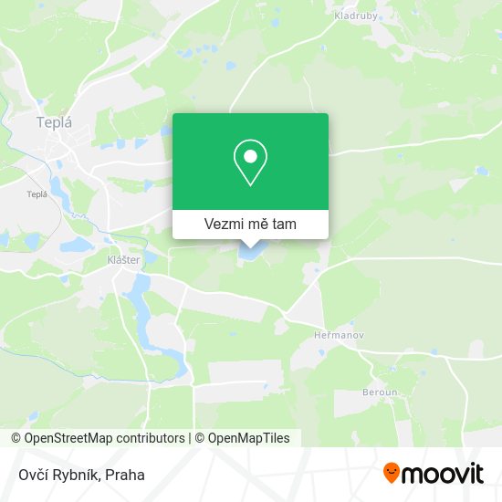 Ovčí Rybník mapa