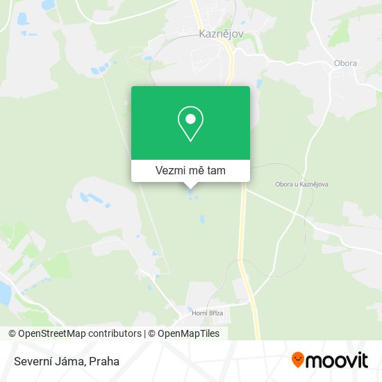 Severní Jáma mapa