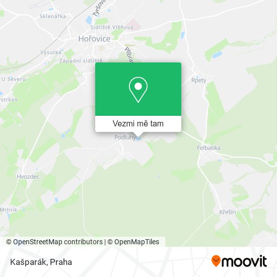 Kašparák mapa