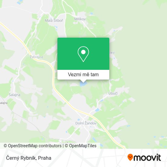 Černý Rybník mapa