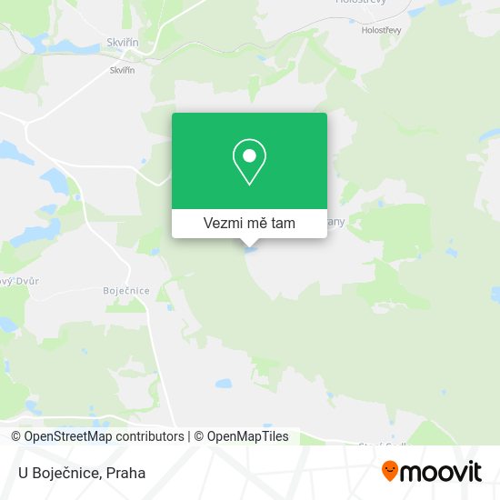 U Boječnice mapa