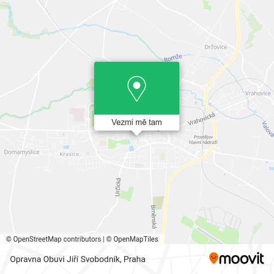 Opravna Obuvi Jiří Svobodník mapa