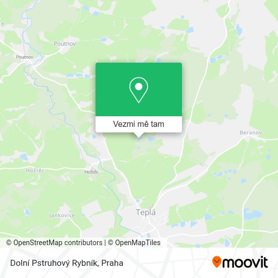 Dolní Pstruhový Rybník mapa