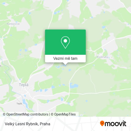 Velký Lesní Rybník mapa