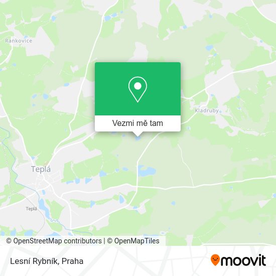 Lesní Rybník mapa