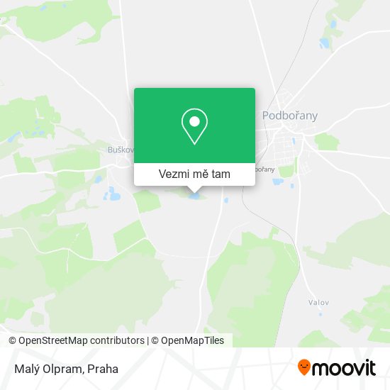 Malý Olpram mapa