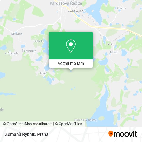 Zemanů Rybník mapa