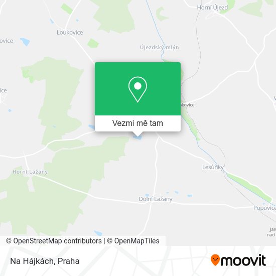 Na Hájkách mapa