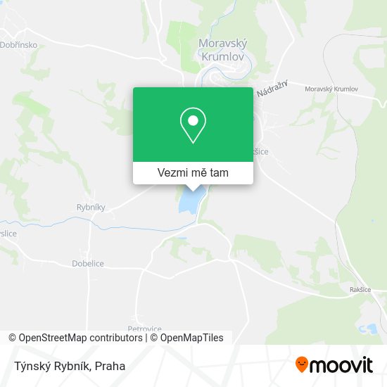 Týnský Rybník mapa