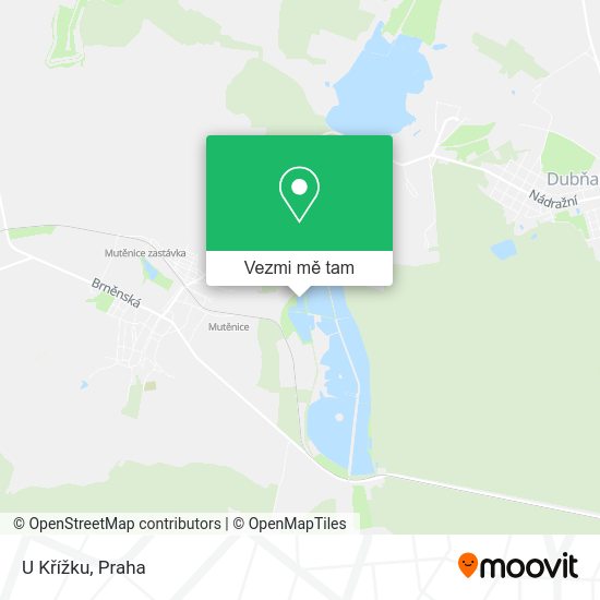 U Křížku mapa