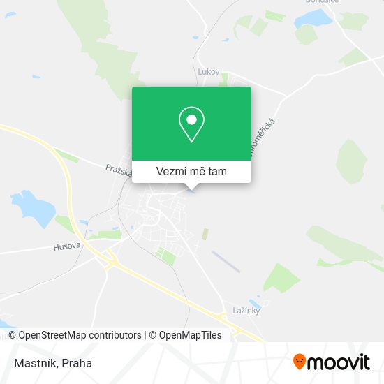 Mastník mapa