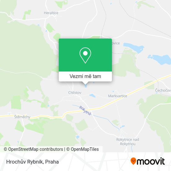 Hrochův Rybník mapa