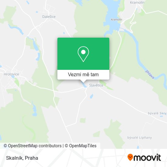 Skalník mapa