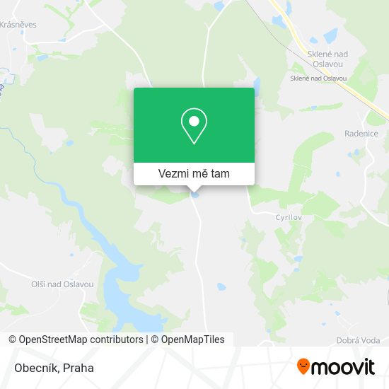 Obecník mapa