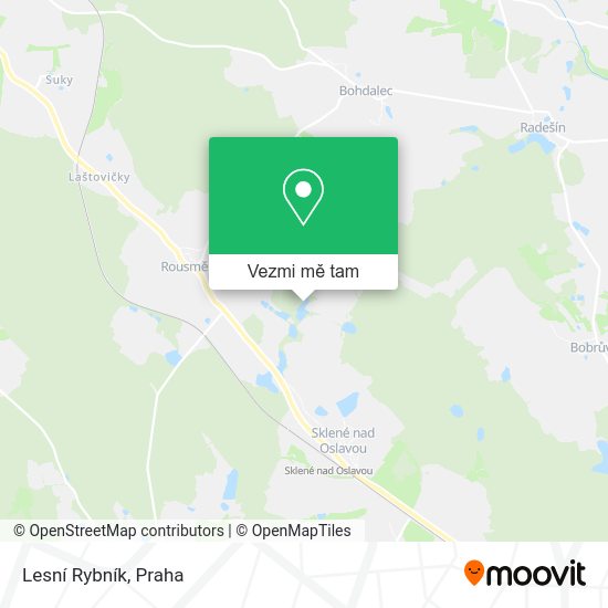 Lesní Rybník mapa