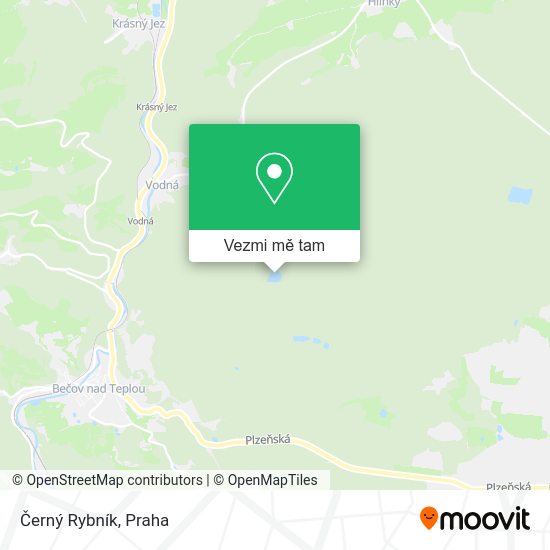 Černý Rybník mapa