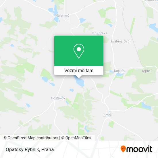 Opatský Rybník mapa