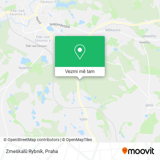 Zmeškalů Rybník mapa