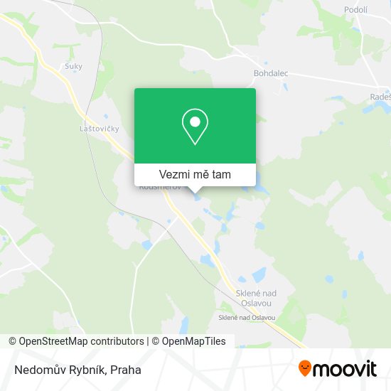 Nedomův Rybník mapa