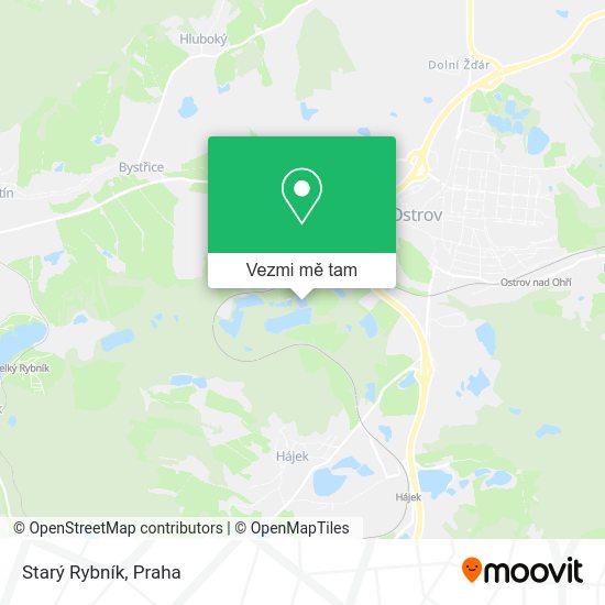 Starý Rybník mapa