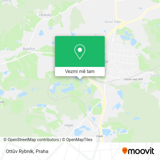 Ottův Rybník mapa