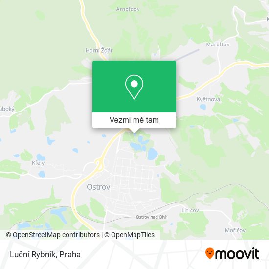 Luční Rybník mapa