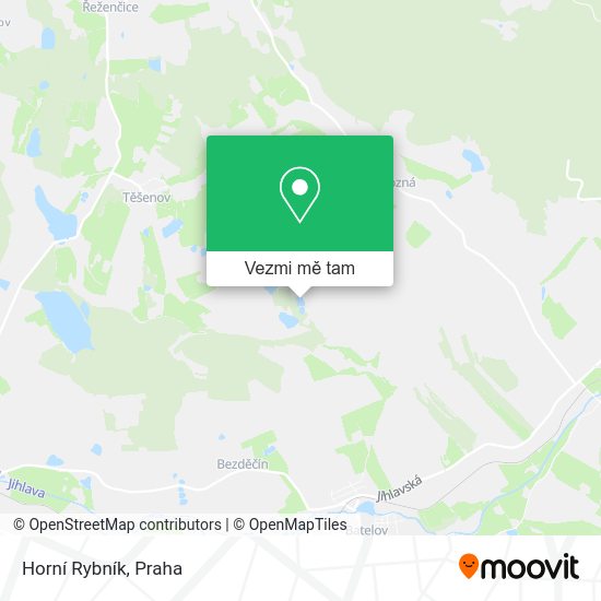 Horní Rybník mapa