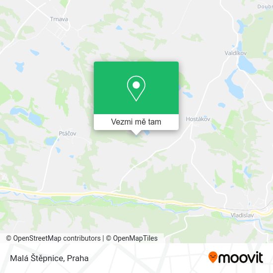 Malá Štěpnice mapa
