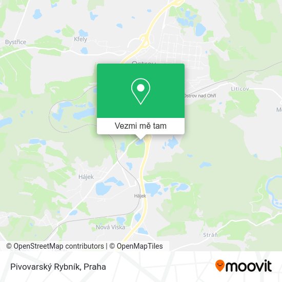 Pivovarský Rybník mapa