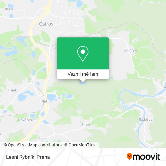 Lesní Rybník mapa
