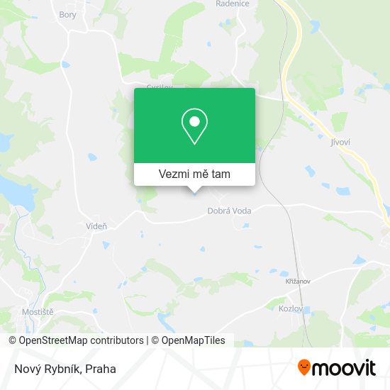 Nový Rybník mapa