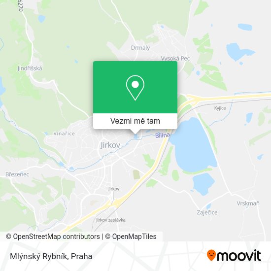 Mlýnský Rybník mapa