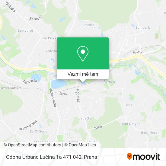Odona Urbanc Lučina 1a 471 042 mapa
