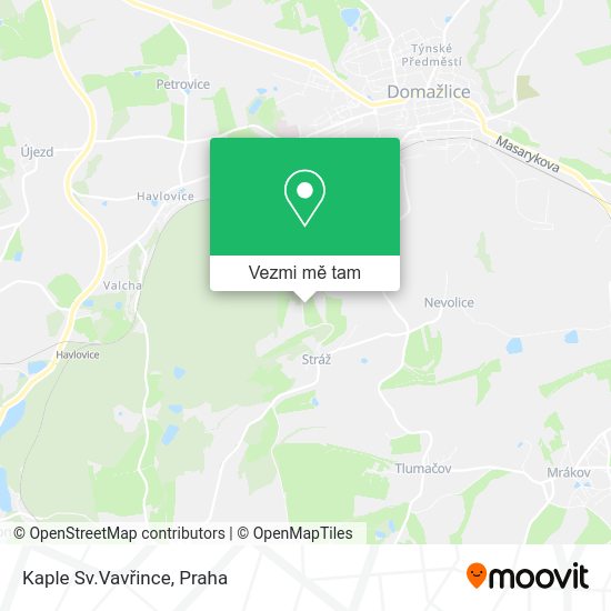 Kaple Sv.Vavřince mapa