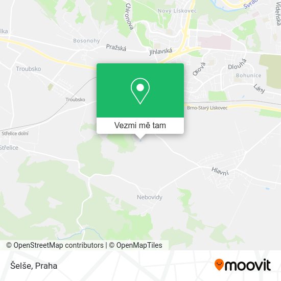 Šelše mapa