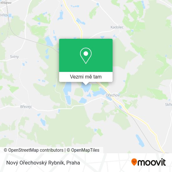 Nový Ořechovský Rybník mapa