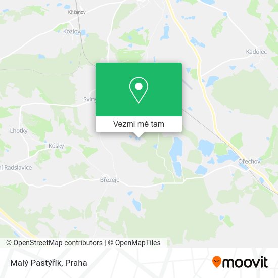 Malý Pastýřík mapa